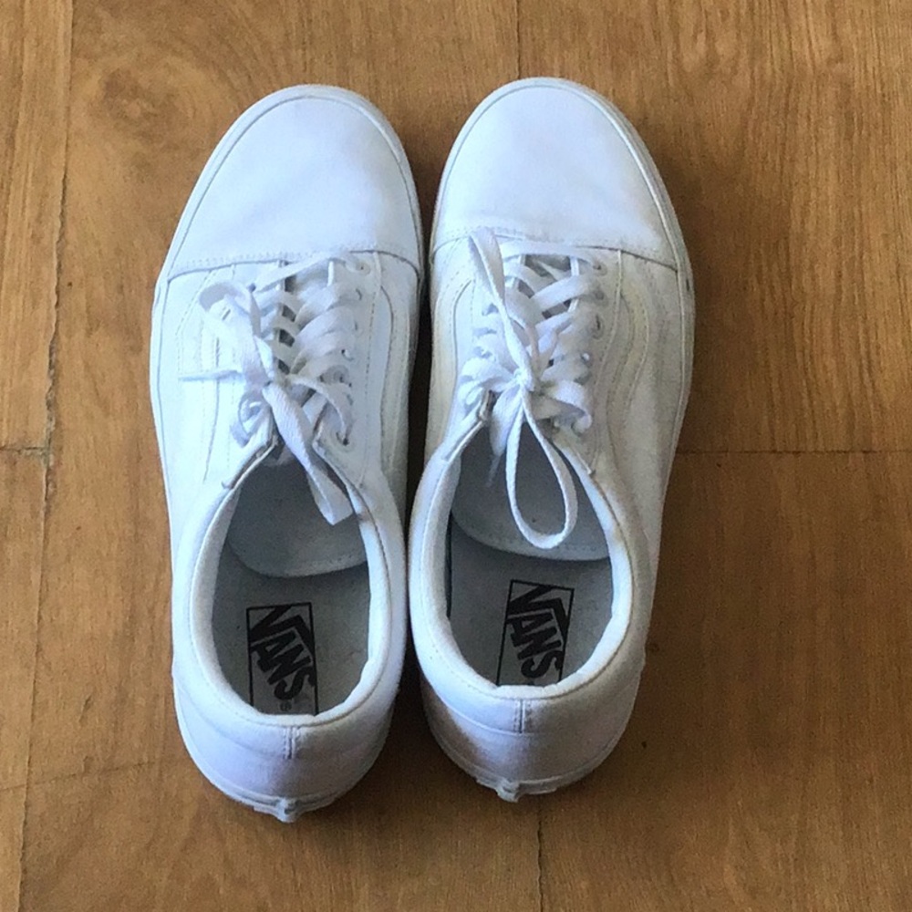 Vans white sneakers